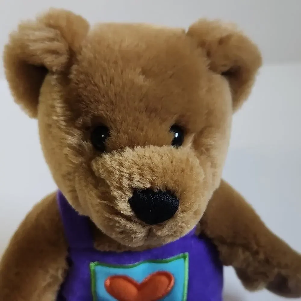 Hallmark Kiss Kiss Brown Bear Movable Head Magnetic Nose Hook &‎ Loop Paws